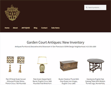 Tablet Screenshot of gardencourtantiques.com